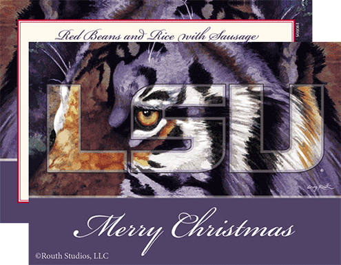 LSU Tiger Christmas Cards